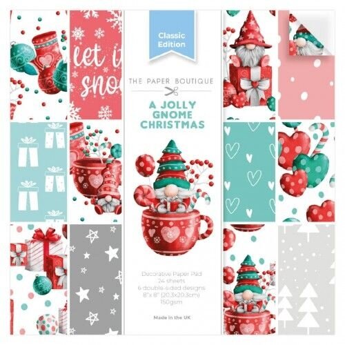 PB2109 - The Paper Boutique A Jolly Gnome Christmas 8x8 Decorative Paperpack