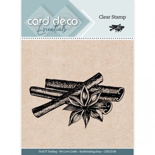 Card Deco CDECS146 - Card Deco Essentials Clear Stamps - Cinnamon
