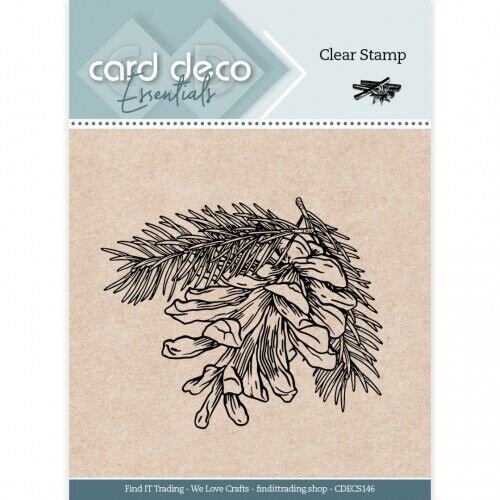 Card Deco CDECS147 - Card Deco Essentials Clear Stamps - Pine Cone