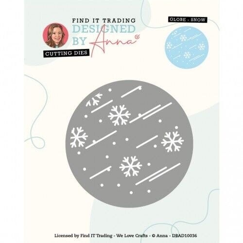Designed by Anna DBAD10036 - Designed by Anna - Mix and Match Cutting Mal - Globe Snow
