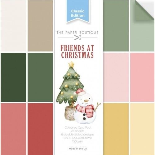 PB2116 - The Paper Boutique Friends at Christmas 8x8 Colour Card Pad