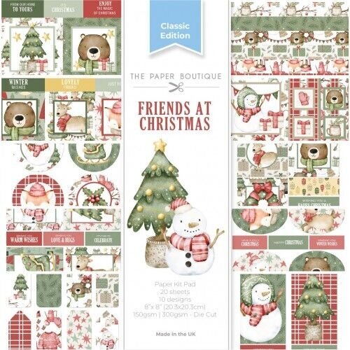 PB2115 - The Paper Boutique Friends at Christmas 8x8 Paper Kit Pad
