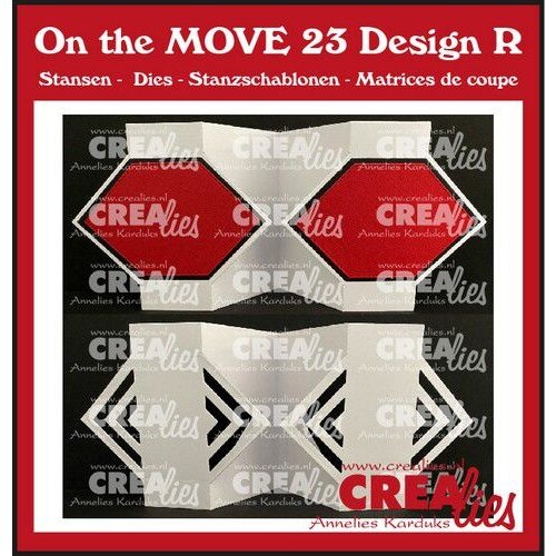 Crealies On the MOVE Design R diamanten CLMOVE23 10x13,5cm