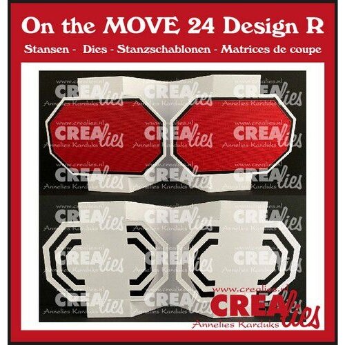 Crealies On the MOVE Design R achthoeken CLMOVE24 10x13,5cm