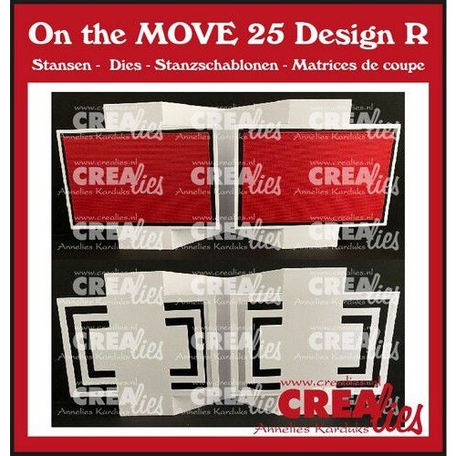 Crealies On the MOVE Design R vierkanten CLMOVE25 10x13,5cm