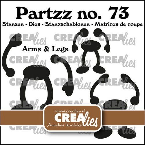 Crealies Partzz Armen en benen voor fruit CLPartzz73 40x47mm