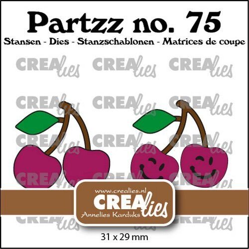 Crealies Partzz Kersen groot CLPartzz75 31x29mm