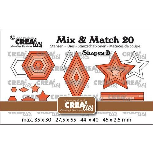Crealies Mix&Match 20 CLMix20 27,5x55mm