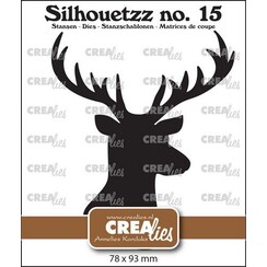 Crealies Silhouetzz no. 15 - Hertenkop CLSH15 78x93mm