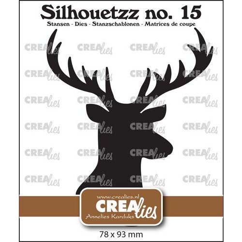 Crealies Silhouetzz no. 15 - Hertenkop CLSH15 78x93mm