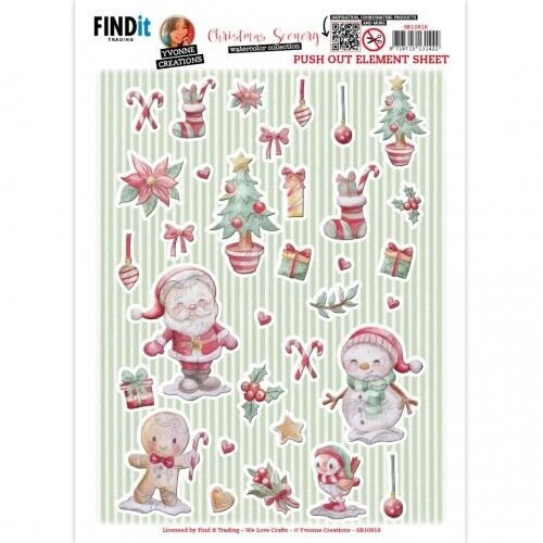 SB10818 - Push-Out - Yvonne Creations - Christmas Scenery - Small Elements A