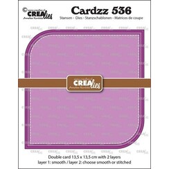 Crealies Cardzz Dubbele vierkante kaart CLCZ536 max. 13,5 x 13,5 cm