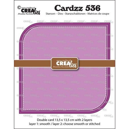 Crealies Crealies Cardzz Dubbele vierkante kaart CLCZ536 max. 13,5 x 13,5 cm