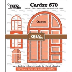 Crealies Cardzz Frame & inlay Quirine CLCZ570 max. 8,5 x 12,5 cm