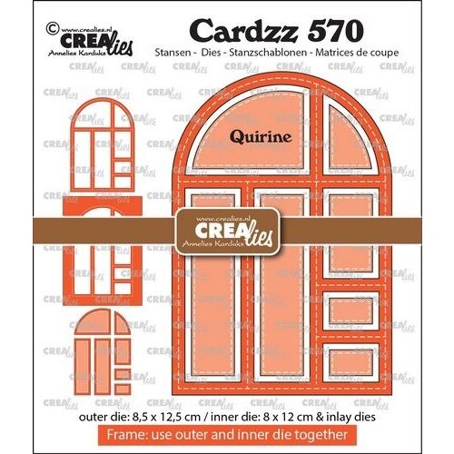 Crealies Crealies Cardzz Frame & inlay Quirine CLCZ570 max. 8,5 x 12,5 cm
