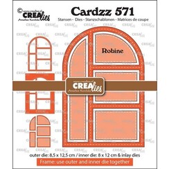 Crealies Cardzz Frame & inlay Robine CLCZ571 max. 8,5 x 12,5 cm