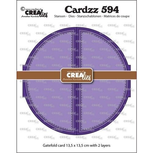 Crealies Crealies Cardzz Gatefold cirkel kaart CLCZ594 max. 13,5 x 13,5 cm