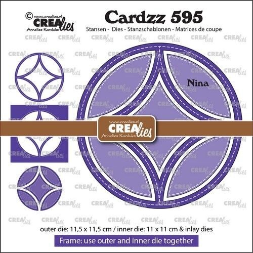Crealies Crealies Cardzz Frame & inlay Nina CLCZ595 max. 11,5 x 11,5 cm