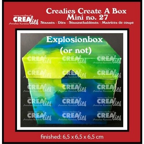 Crealies Crealies Create A Box Explosion mini CCABM27 finished: 6,5 x 6,5 x 6,5 cm