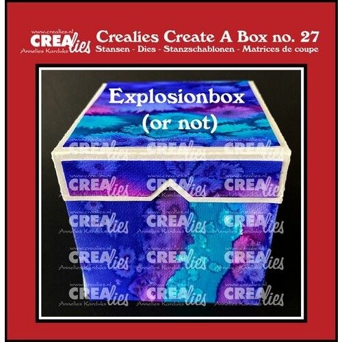 Crealies Crealies Create A Box Explosion CCAB27 finished: 8 x 8 x 8 cm