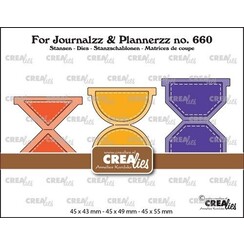 Crealies For Journalzz & Plannerzz tabs set A CLJP660 45 x 43 mm - 45 x 49 mm - 45 x 55 mm