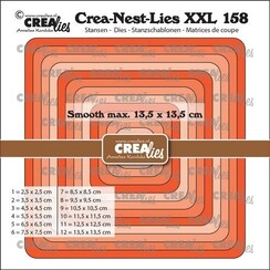 Crealies Crea-Nest-Lies XXL Vierkant glad CLNestXXL158 max. 13,5 x 13,5 cm