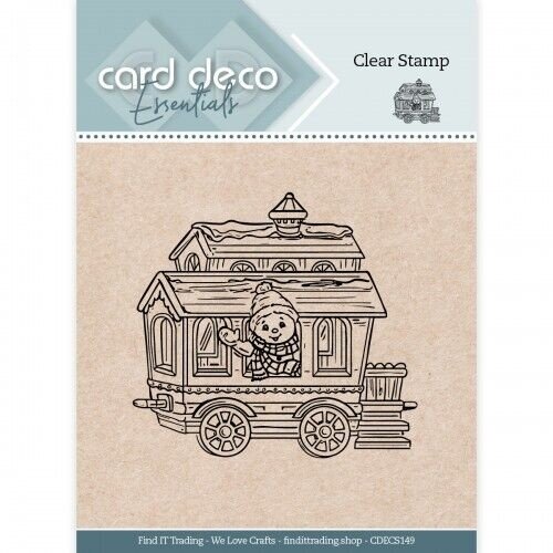 Yvonne Creations CDECS149  - Card Deco Essential - Clear Stamp - Train Wagon