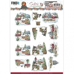 SB10787  - Uitdrukvel - Yvonne Creations - Santa's Journey - Village