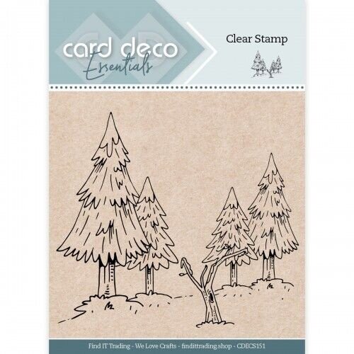 CDECS151 - Card Deco Essentials - Clear Stamp - Winter Forest