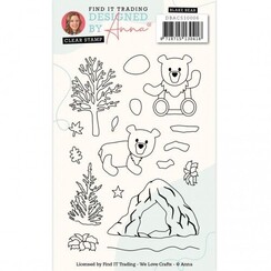 DBACS10006 - Designed by Anna - Mix and Match Clear Stamps - Blake Bear