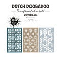 Dutch Doobadoo Stencils Winter days 3pc. 470.784.282 (11-23)