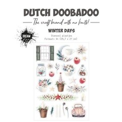 Dutch Doobadoo Die Cut Sheet A4 Winter days - tags 474.007.022 (11-23)