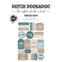 Dutch Doobadoo Die Cut Sheet A4 Winter days 474.007.023 (11-23)