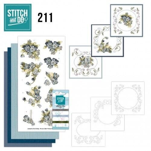 STDO211 - Stitch and Do 211 - Precious Marieke - Painted Pansies