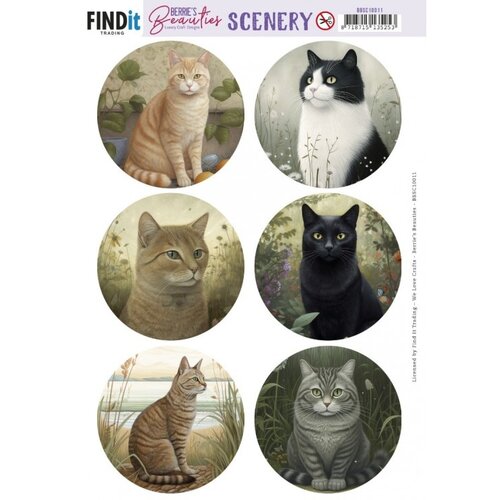 BBSC10011 - Push-Out Scenery - Berries Beauties -Cats Round