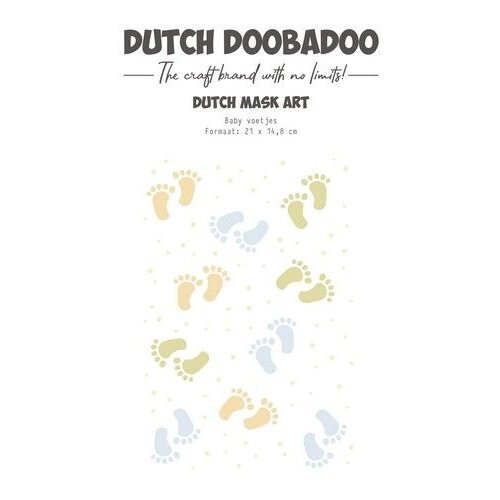 Dutch Doobadoo Mask Art Baby voet A5 470.784.292