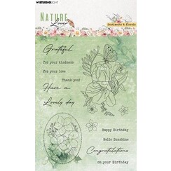 Studio Light Clear Stamps Sentim. & florals Nature Lover nr.593 SL-NL-STAMP593 99x139x3mm