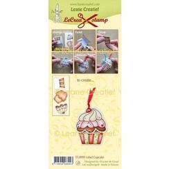 LeCrea - clear stamp Label Cupcake 55.8993