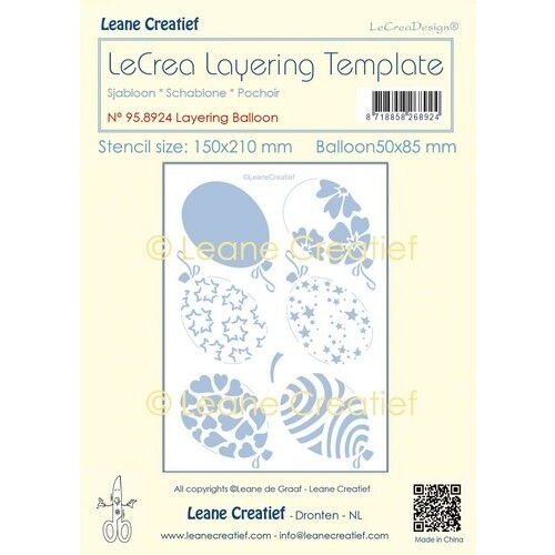 Leane Creatief LeCrea - Layering Stencil Ballon 95.8924 150x210mm