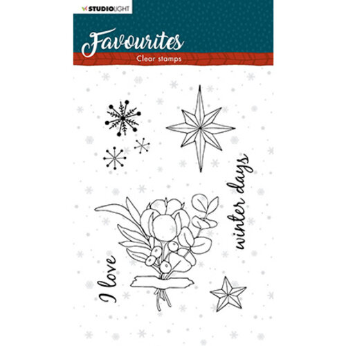 STAMPSL505 Studio Light - Clear Stamp - Winter's Favourites - nr.505-opruiming