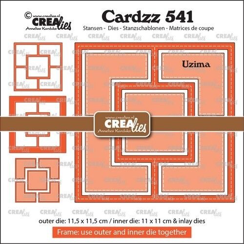 Crealies Crealies Cardzz Frame & inlay Uzima CLCZ541 11,5x11,5cm