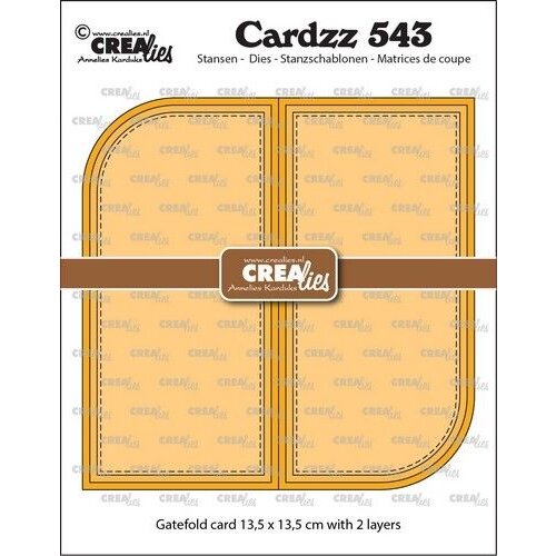Crealies Crealies Cardzz Gatefold Card met 2 afgeronde hoeken CLCZ543 13,5x13,5cm