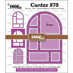 Crealies Cardzz Frame & inlay Yvon CLCZ573 8,5x12,5cm