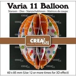 Crealies Varia 3D ballon CLVAR11 60x85mm