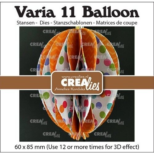 Crealies Crealies Varia 3D ballon CLVAR11 60x85mm