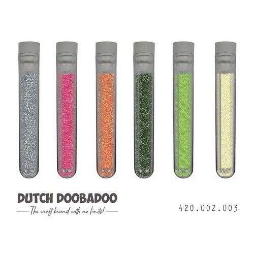 Dutch Doobadoo glitterset Wild flower 6 st 420.002.003