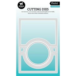 Studio Light Cutting Die Circle folding card shape Ess. nr.787 SL-ES-CD787 140x200x1mm