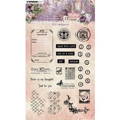 Studio Light Clear Stamp ATC embellishments Vict. Dreams nr.611 JMA-VD-STAMP611 135x193x3mm