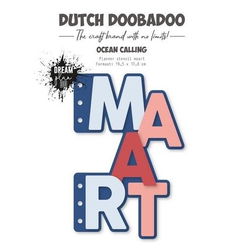 Dutch Doobadoo Dutch Doobadoo CardArt Planner stencil Maart A5 (NL) 470.784.296