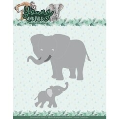 YCD10346 - Mal - Dies - Yvonne Creations - Young and Wild - Elephants